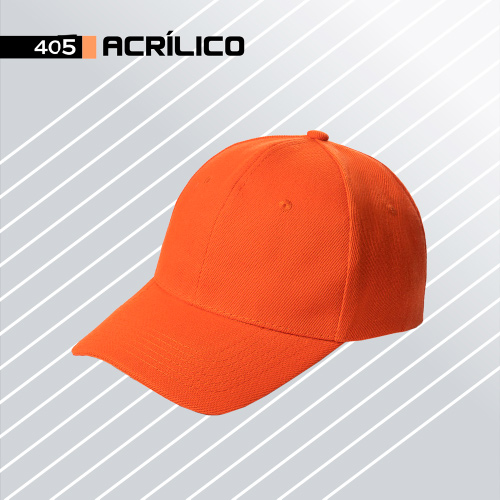 D000405, Gorra ACRÍLICO 5 de 5 gajos con ajuste de velcro. Ojillos bordados.