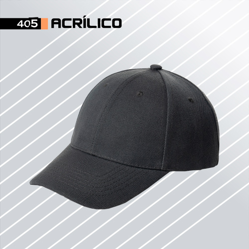 D000405, Gorra ACRÍLICO 5 de 5 gajos con ajuste de velcro. Ojillos bordados.