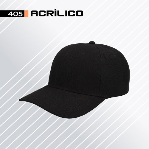 D000405, Gorra ACRÍLICO 5 de 5 gajos con ajuste de velcro. Ojillos bordados.