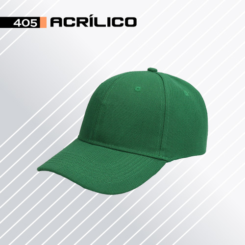 D000405, Gorra ACRÍLICO 5 de 5 gajos con ajuste de velcro. Ojillos bordados.