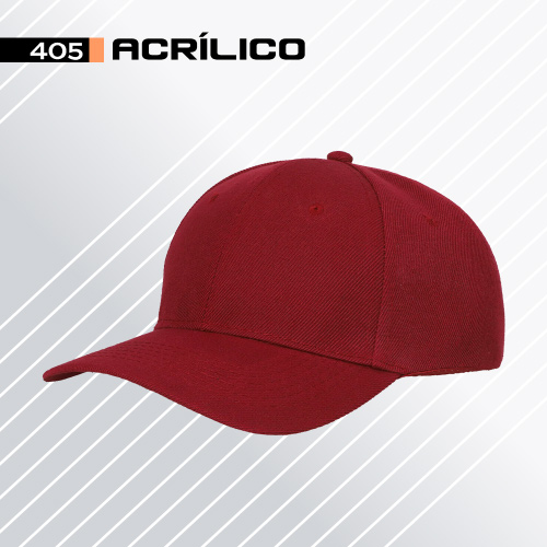 D000405, Gorra ACRÍLICO 5 de 5 gajos con ajuste de velcro. Ojillos bordados.