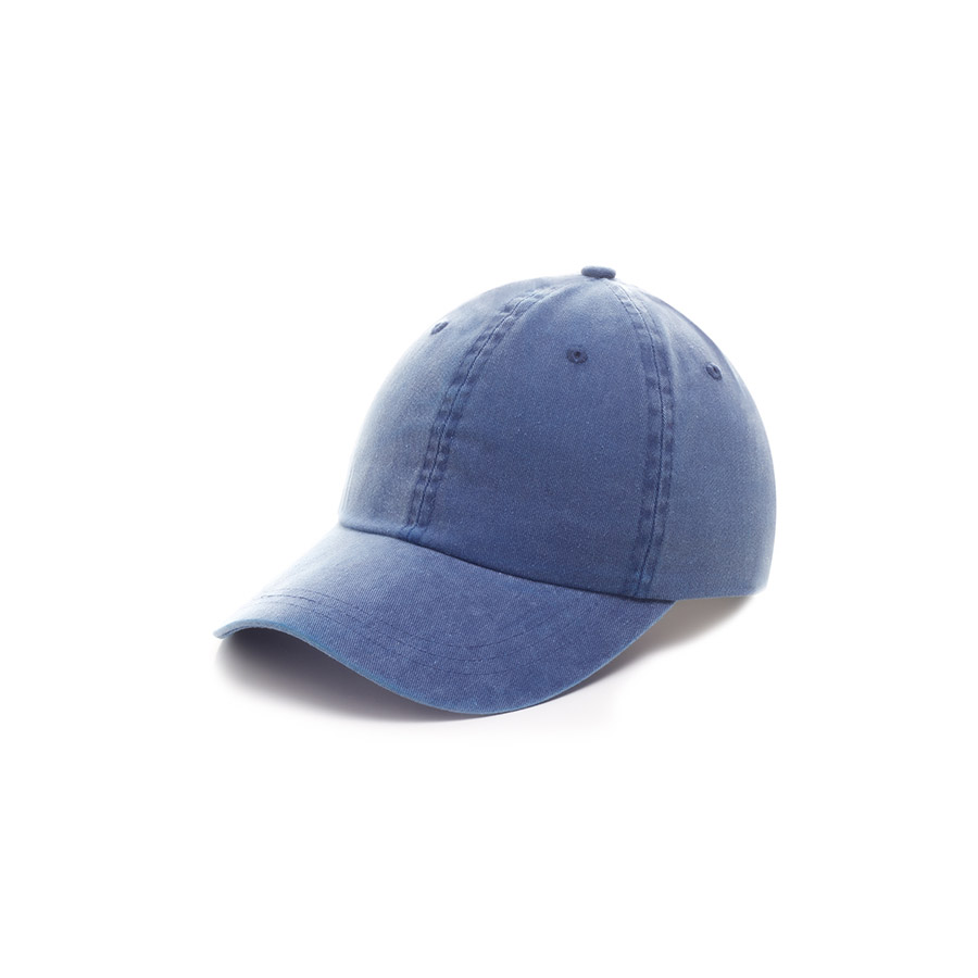 D000300, Gorra DESLAVADA GABARDINA. 6 Gajos. Ojillos bordados. Botón Forrado. Deslavada pigmentada. Ajuste velcro