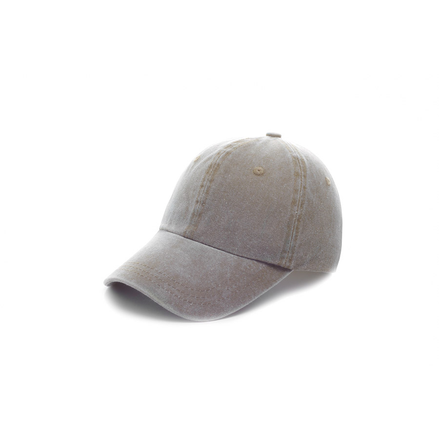 D000300, Gorra DESLAVADA GABARDINA. 6 Gajos. Ojillos bordados. Botón Forrado. Deslavada pigmentada. Ajuste velcro