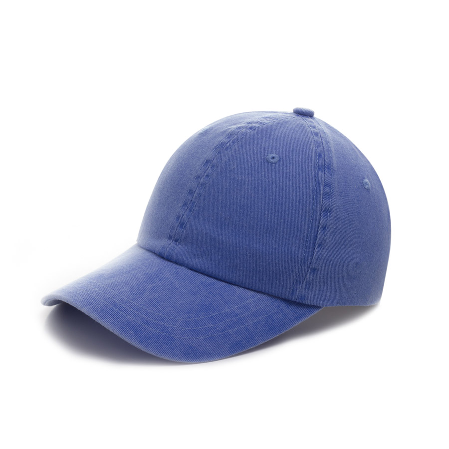 D000300, Gorra DESLAVADA GABARDINA. 6 Gajos. Ojillos bordados. Botón Forrado. Deslavada pigmentada. Ajuste velcro