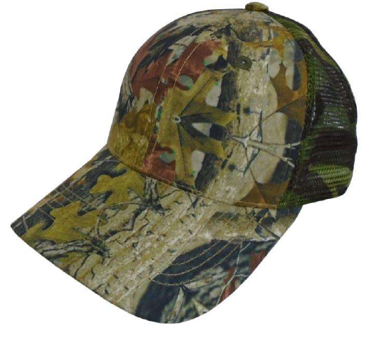 M020-CAMO, GORRA DE CAMO CON MALLA, BROCHE DE PLASTICO