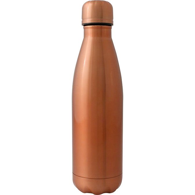 anf-sta, Anfora Stahl. Termo con forma de botella que mantendrá tu bebida fría durante 24 horas ó caliente durante 12 horas. Acabados mate y de alto brillo. Hecho de acero inoxidable con doble pared. Tapón con sellado de vacío que mantiene fresco el líquido que contenga y evita al 100% cualquier derrame. Se entrega en caja de cartón individual. Lavar antes de usar.