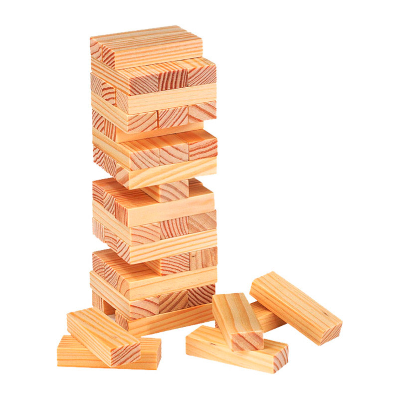 EN7, Juego De Habilidad TORRE. 45 Bloques de 1,5 x 4,7 x 1 cm que forman una torre.