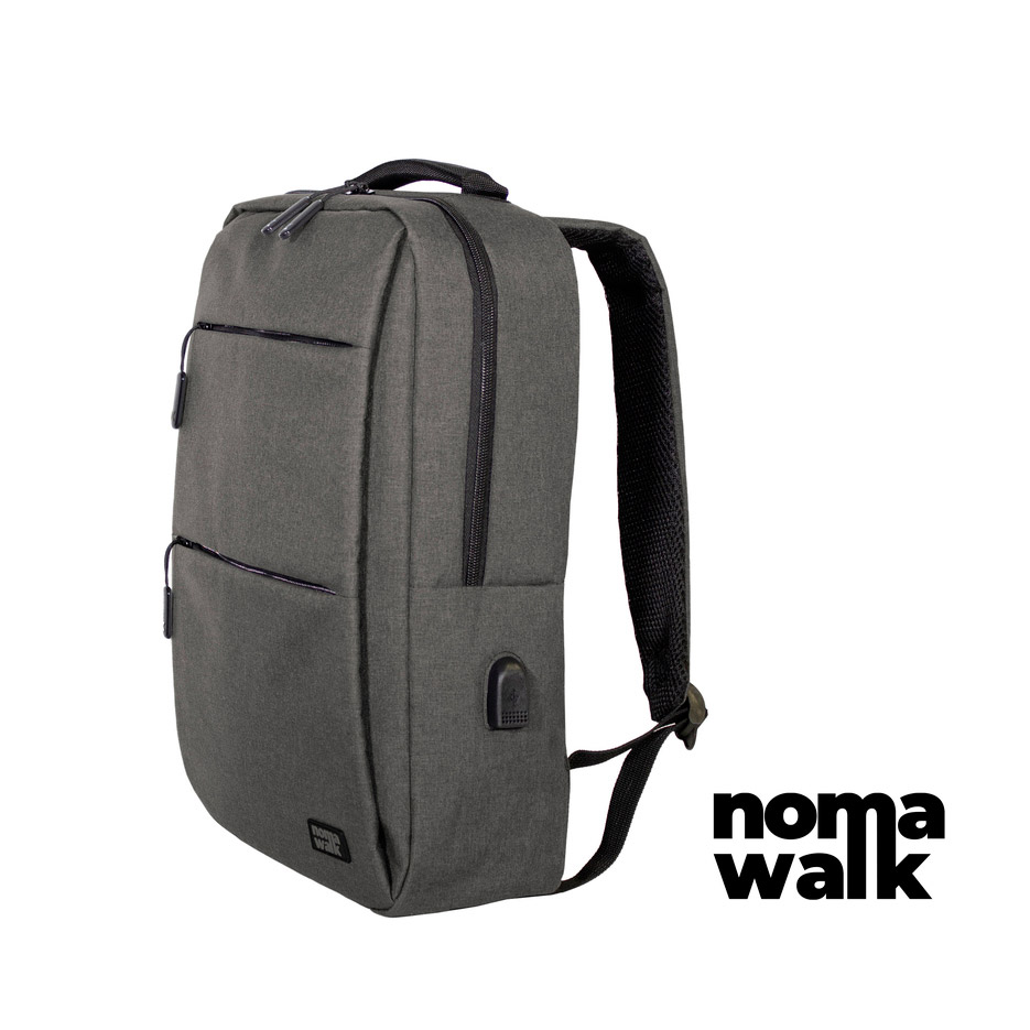 K1, Backpack DYNAMIC. Polyester Wulong 300D Hidrofugo. Compartimento principal con cierre, bolsillo porta laptop, dos bolsillos pequeños y dos porta bolígrafos. Dos bolsillos frontales con cierre. Porta bebidas lateral. Puerto USB exterior con conector interior para bateria. Correas acolchadas. Interior en polyester 210D.