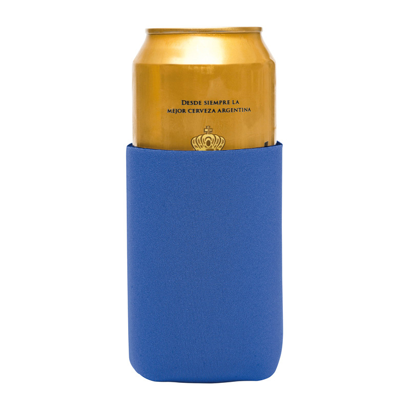 T469, FUNDA DE NEOPRENE. Ø 7,1 x 10 x 12,7 cm. Neoprene. Funda de neoprene para latas y botellas, mantiene la temperatura de las bebidas evitando que el calor de la mano caliente el contenido.