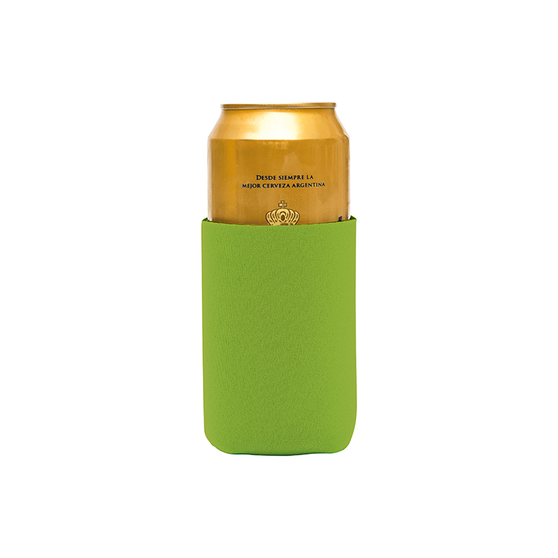 T469, FUNDA DE NEOPRENE. Ø 7,1 x 10 x 12,7 cm. Neoprene. Funda de neoprene para latas y botellas, mantiene la temperatura de las bebidas evitando que el calor de la mano caliente el contenido.