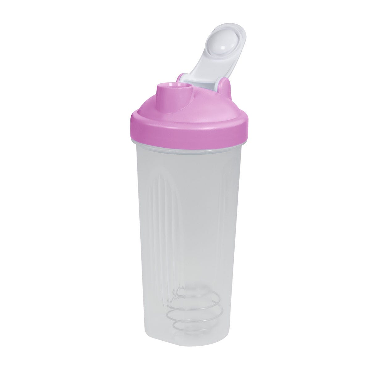 ANF 080, Cilindro SHAKER BOLT. Cilindro shaker con agitador. Tapa de plástico con sistema de rosca que incluye boquilla con sobretapa push. Es un accesorio versátil y práctico para la preparación de batidos y bebidas saludables, su cuerpo graduado en mililitros y onzas, permite medir con precisión los ingredientes para lograr la mezcla perfecta. El agitador de acero inoxidable garantiza una mezcla efectiva y homogénea, facilitando la creación de batidos suaves y cremosos.