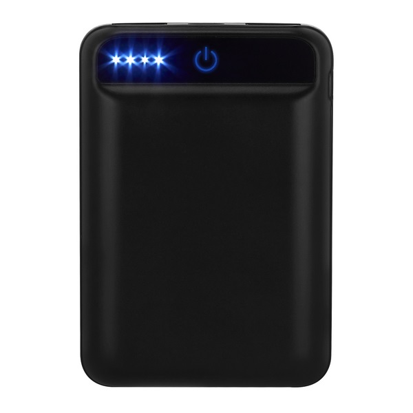 CRG 026, POWER BANK NIPET. Batería auxiliar para smartphone con linterna LED. capacidad 6000 mAh. Incluye cable cargador compatible con USB y micro USB.