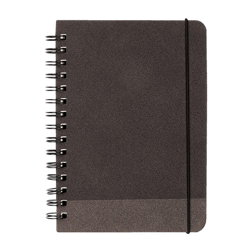 HL 2110, LIBRETA LINO. Libreta con 80 Hojas de raya. Incluye espiral metálico doble y elástico para cerrar.