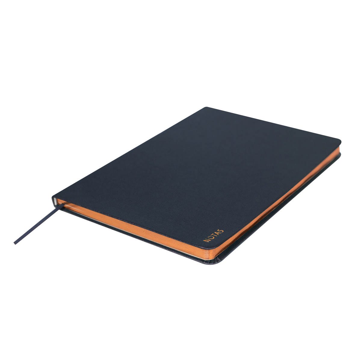 HL 9051, Libreta ANDIKA. Libreta con 80 hojas a rayas. Canto en colo rose gold. Pasta de cartón con destellos metalizados. Por su elegante diseño, esta libreta no solo es funcional, sino también un accesorio con estilo. La pasta añade un toque glamuroso, mientras que el canto le otorga un acabado único. Incluye listón separador de hojas.