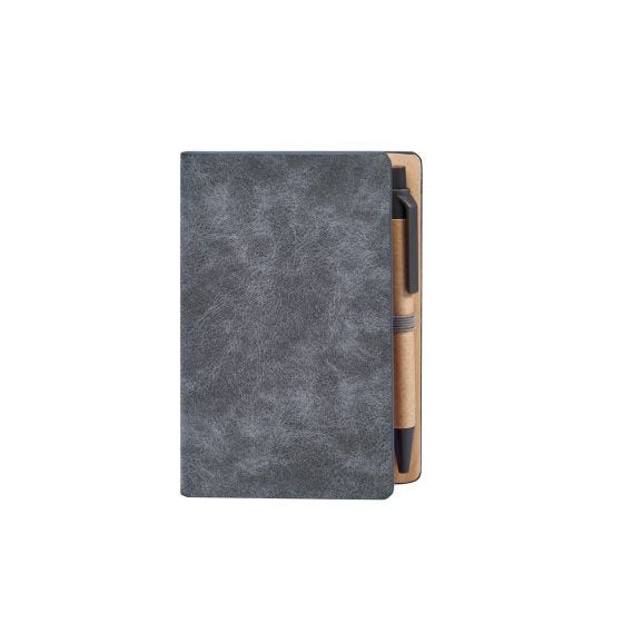 HL 9099, LIBRETA DIANA. Libreta con 60 Hojas de raya. Incluye notas adheribles de diferentes colores y Bolígrafo ECOLÓGICO.