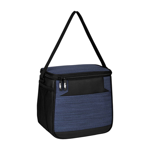 SIN 262, LONCHERA RAIN. Lonchera con interior plastificado. Bolsa frontal, bolsa lateral de malla y correa ajustable.