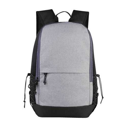 SIN 348, MOCHILA KIBAN. Mochila con bolsa principal, bolsa frontal con cierre, tirante con tira reflejante, bolsas laterales de elástico con jareta.