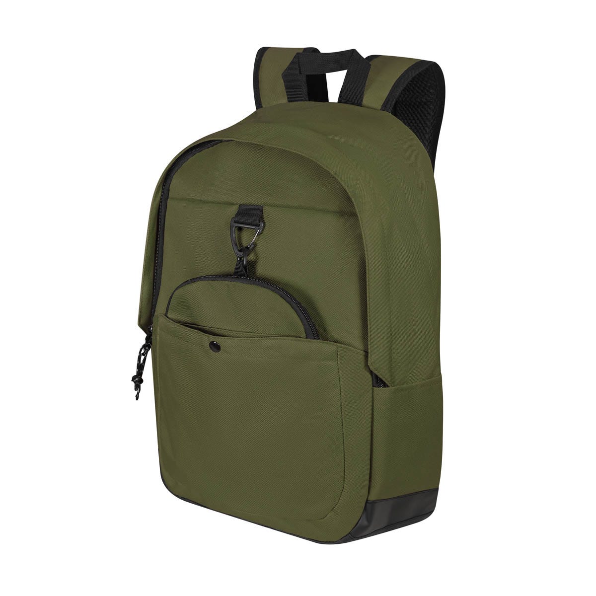 SIN 541, Mochila DOKU. Mochila escolar. Incluye bolsa de viaje desmontable. Su compartimento principal cuenta con un separador especial para laptop de hasta 15 pulgadas. Al frente incluye un bolsillo medio de botón, este bolsillo te permite llevar objetos pequeños o incluso guardar la bolsita de viaje. Agrega a sus costados bolsillos laterales para llevar una botella de agua o algún paraguas. La base de la mochila esta fabricada con material curpiel que la hace resistente y agrega un toque de diseño. La parte de atrás incluye cojín ergonómico para más comodidad. Su accesorio adicional incluye compartimento principal con cierre y bolsillo frontal de velcro; además agrega un bolsillo posterior para guardar el asa y llevarla junto con la mochila, o si lo prefie