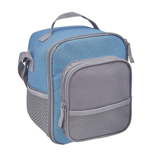 SIN 998, HIELERA TAKABUR. Hielera con interior plastificado impermeable. Bolsa principal con cierre, bolsa frontal con cierre y malla. Asa superior y asa para hombro ajustable.