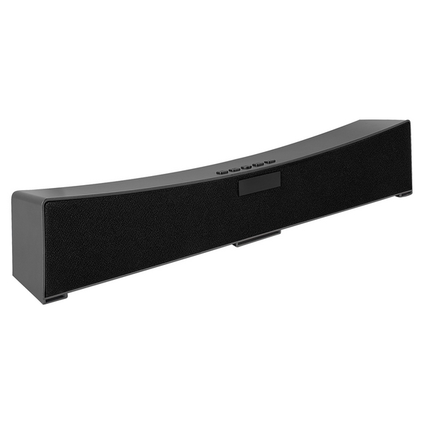 Z 1060, BOCINA LASSEN. Mini barra de sonido bluetooth de 10W de potencia. Batería recargable con duración de 10 horas aproximadamente. Controles integrados de llamada. volumen y reproducción de audio. Reproducción de tarjeta microSD. modo radio FM. f)