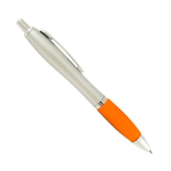 BL-048, Boligrafo retractil con tinta negra, colores: azul, rojo, naranja, verde y negro