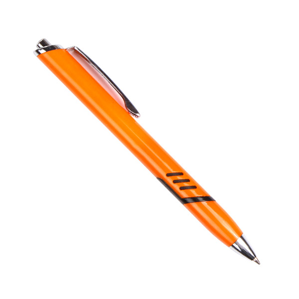 BL-057, Boligrafo retractil con tinta negra, colores. azul, naranja, negro, rojo y verde