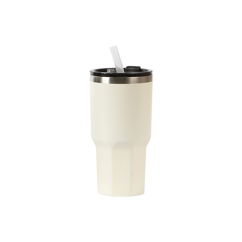 TE-223, Vaso Lund. Vaso doble pared fabricado en acero inoxidable 304 y 201. Capacidad de 940 ml. Con tapa de seguridad y popote.