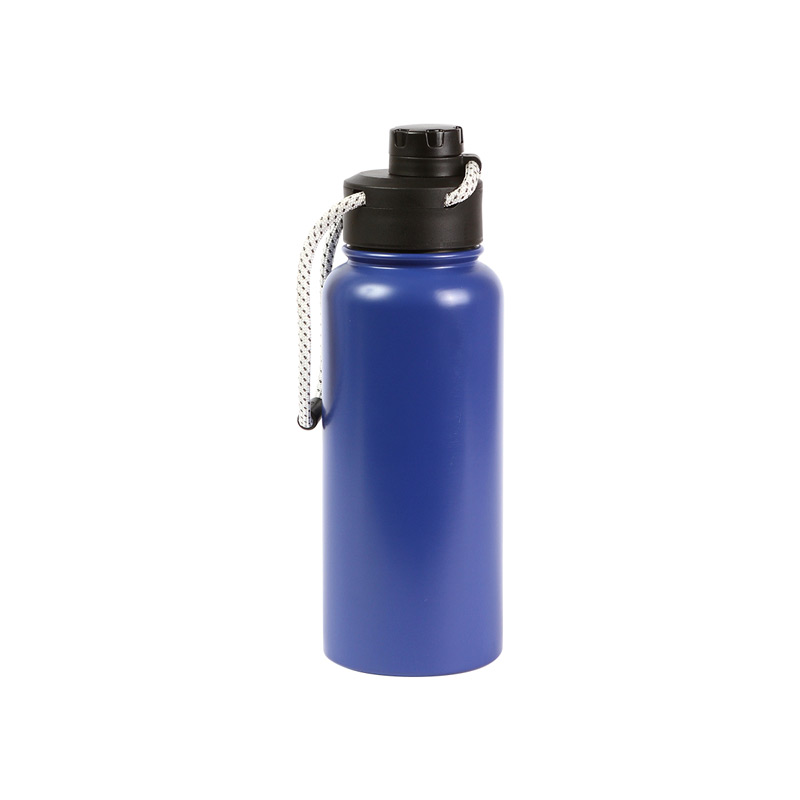 TE-230, Termo Aneby. Termo fabricado en acero inoxidable 304 y 201. Incluye tapa de rosca fabricada en polipropileno con cordón adecuado para cargar y boquilla para tomar. Capacidad de 1 litro.