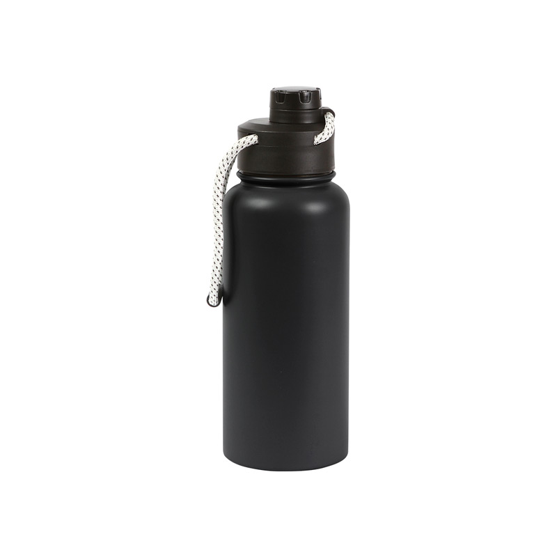 TE-230, Termo Aneby. Termo fabricado en acero inoxidable 304 y 201. Incluye tapa de rosca fabricada en polipropileno con cordón adecuado para cargar y boquilla para tomar. Capacidad de 1 litro.