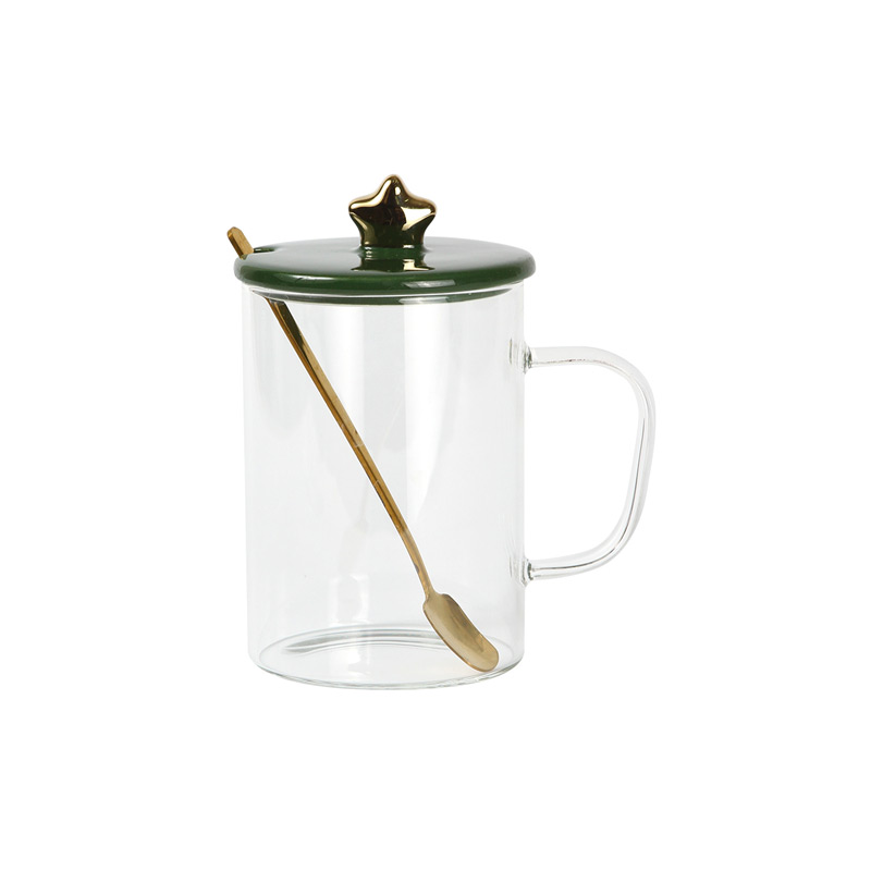 TE-232, Taza Anyos. Taza fabricada en vidrio (borosilicato) con motivo navideño, incluye tapa removible y mezclador. Excelente opción de regalo con motivo de las festividades de fin de año. Adecuada para café o té, al igual que para bebidas frías. Capacidad de 460 ml.