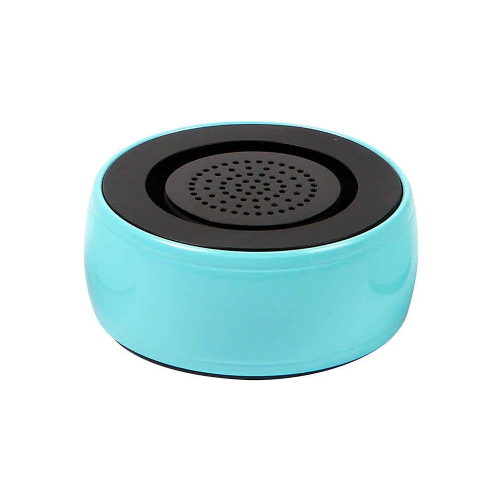 TH-089, BOCINA PORTATIL CIRCULAR BLUETOOTH CON RADIO FM, ENTRADA PARA AUDIO Y TARJETA TF, COLORES: AZUL AQUA, BLANCO, CORAL Y GRIS.