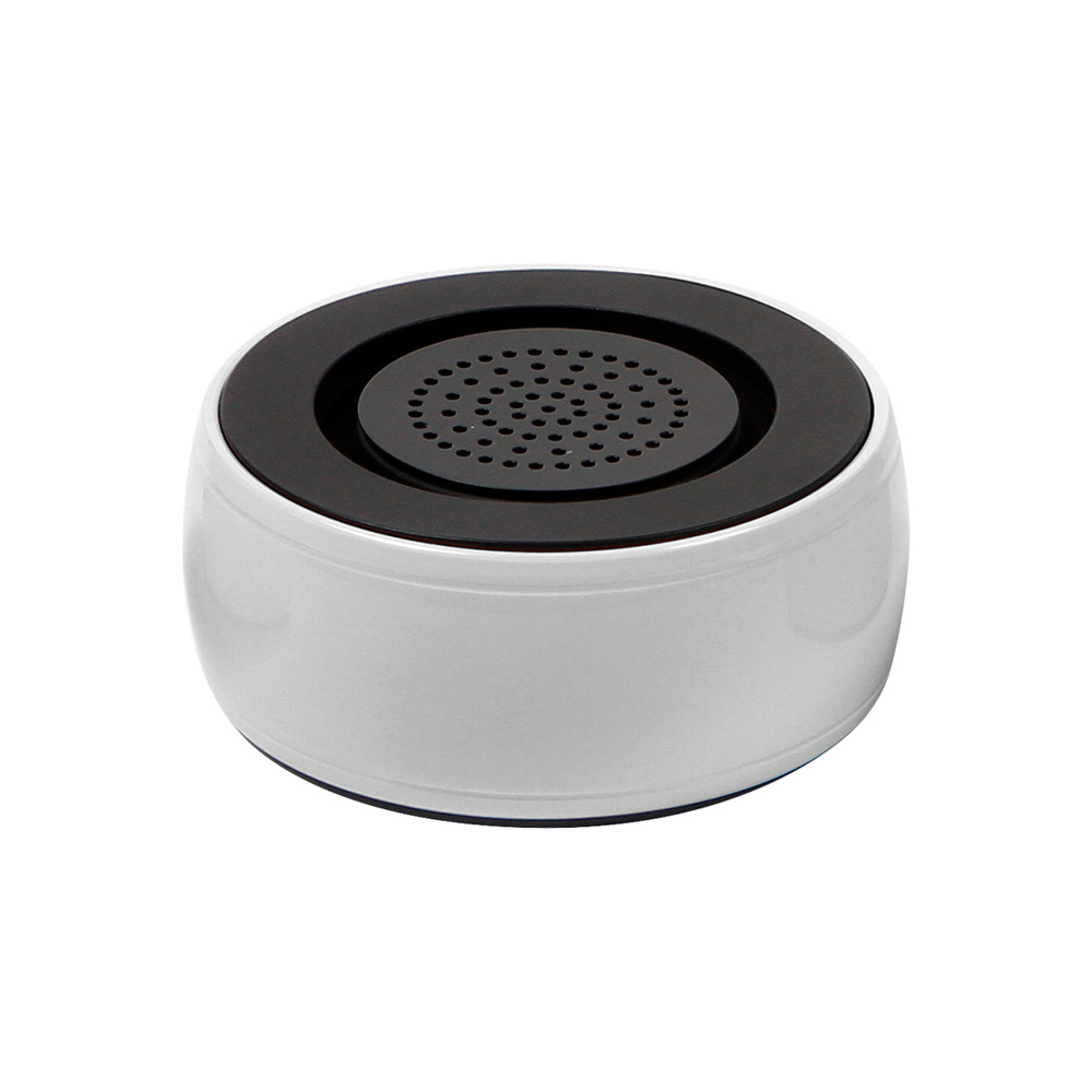 TH-089, BOCINA PORTATIL CIRCULAR BLUETOOTH CON RADIO FM, ENTRADA PARA AUDIO Y TARJETA TF, COLORES: AZUL AQUA, BLANCO, CORAL Y GRIS.