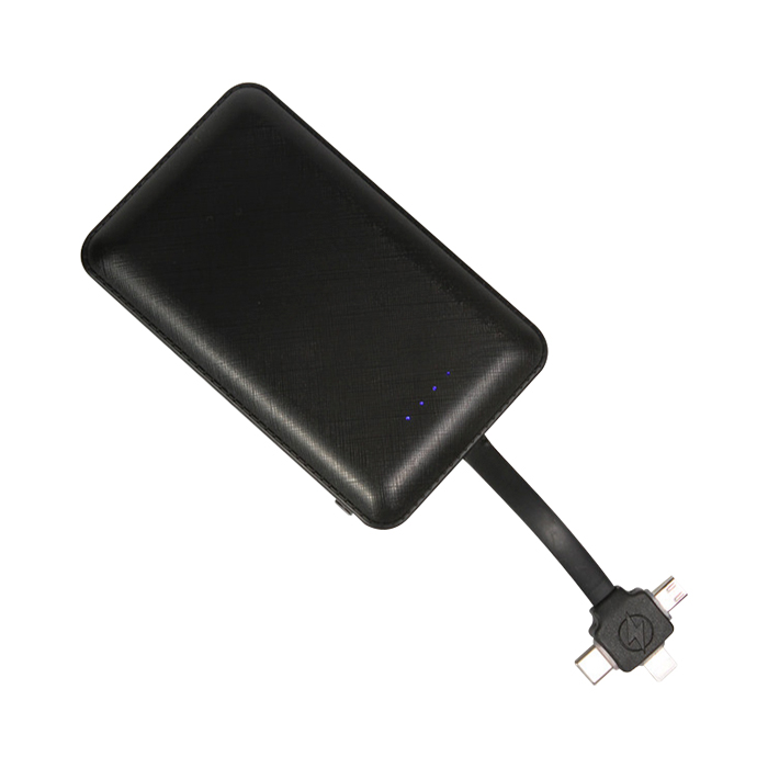 TH-093, POWER BANK FABRICADA EN ABS CAPACIDAD 10000 mAh. COLOR NEGRO