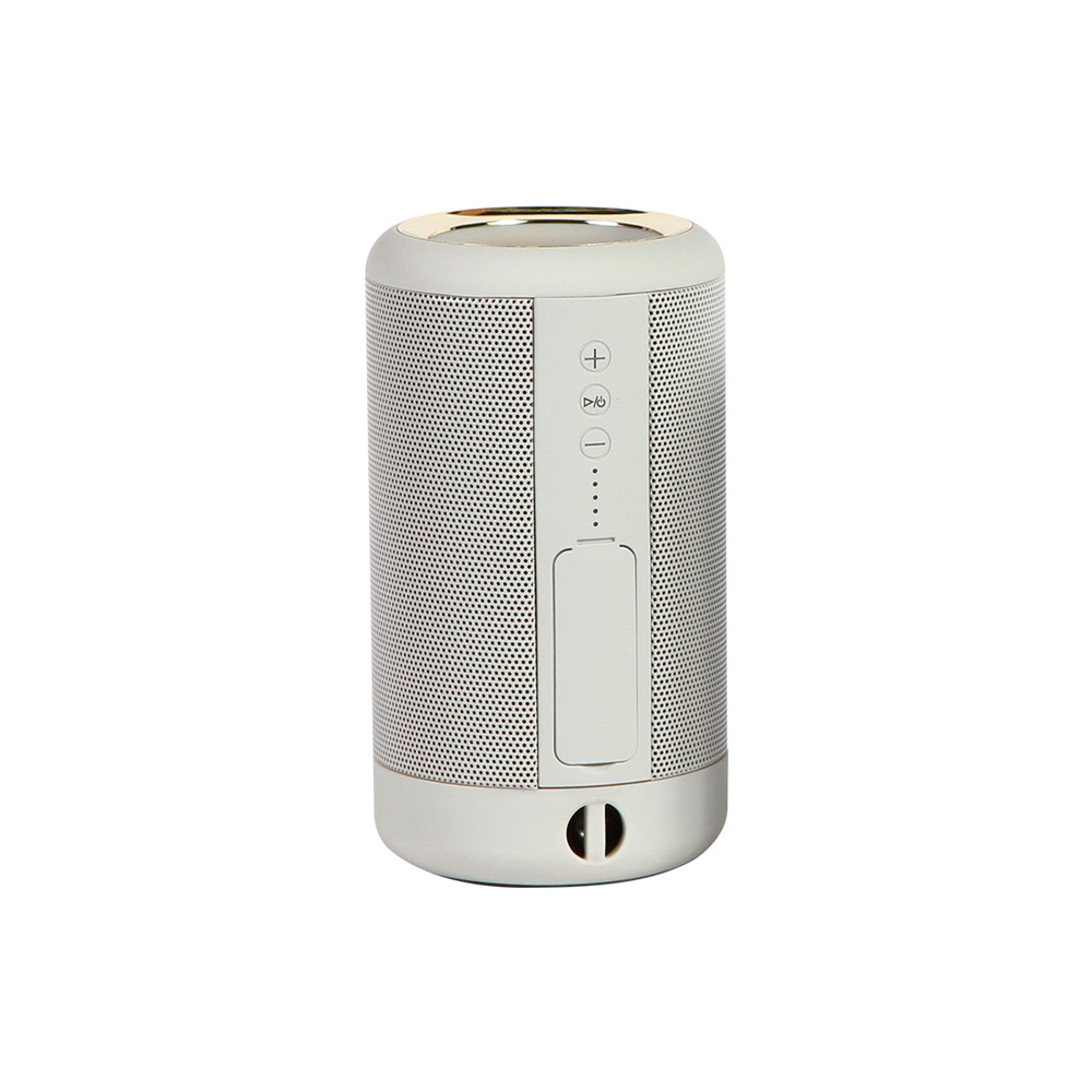 TH-097, BOCINA BLUETOOTH CON POWER BANK FABRICADA EN ABS CON ACABADO RUBBER COLORES: BLANCO, GRIS, ROSA Y VERDE.