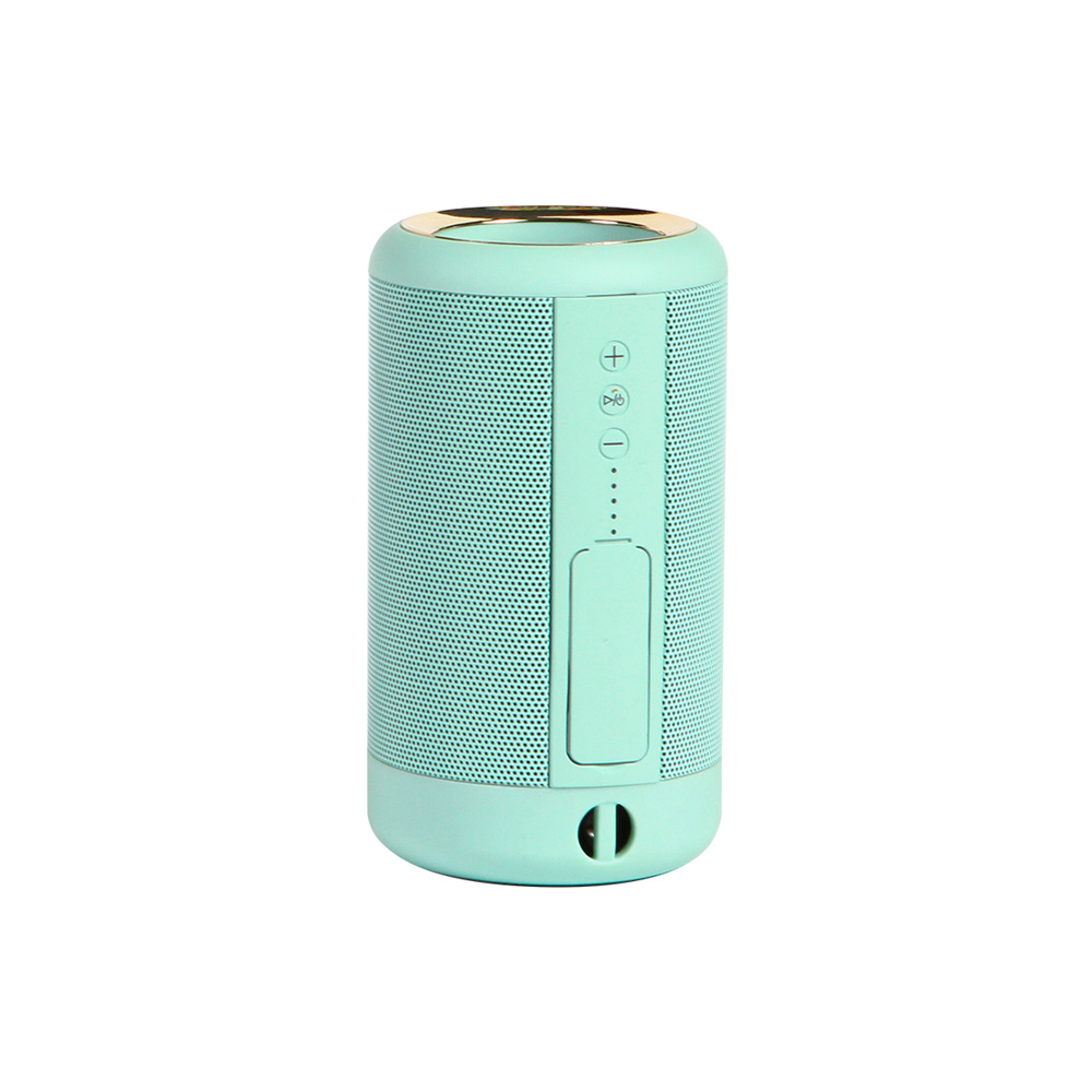 TH-097, BOCINA BLUETOOTH CON POWER BANK FABRICADA EN ABS CON ACABADO RUBBER COLORES: BLANCO, GRIS, ROSA Y VERDE.