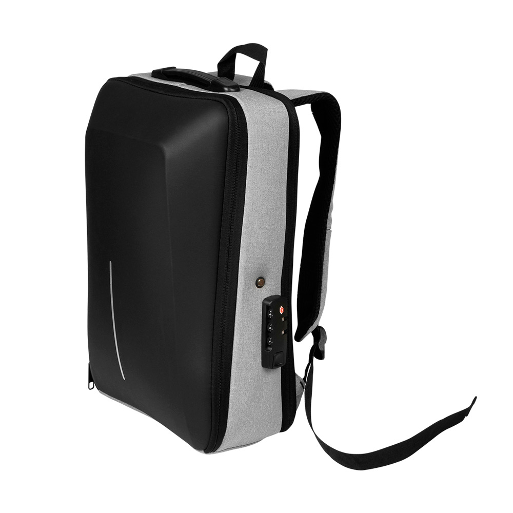 TX-123, MOCHILA EJECUTIVA FABRICADA EN POLIESTER, CON COMPARTIMENTOS PARA LAPTOP Y EQUIPAJE.