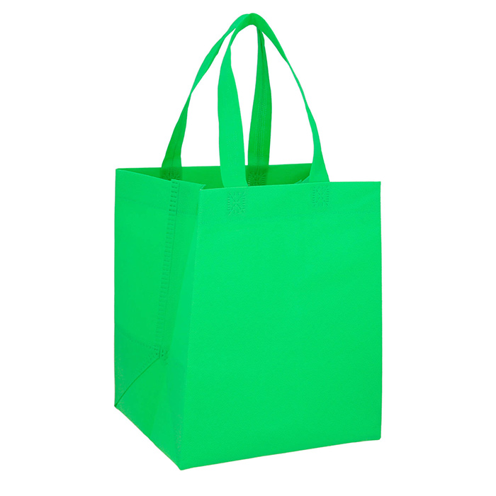 BL 258, WOVI. Bolsa de non woven termosellada con asas y fuelle.