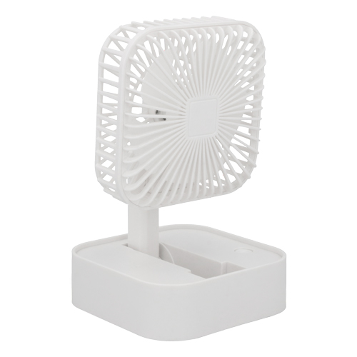 O-092, Mini ventilador plegable y de tamaño ajustable capaz de cambiar su posición a 180°. Incluye 3 velocidades, batería recargable y cable de carga DC5V.