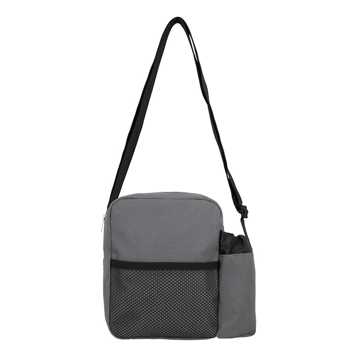 BL 255, SATCH. Bolsa de hombro con 1 compartimento principal, 1 compartimento frontal de malla, 1 compartimento lateral y correa ajustable con broche de seguridad.