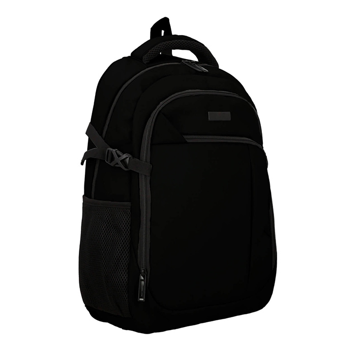 BL 220, ALTAI. Mochila de 1 compartimento principal con porta laptop, 1 compartimento secundario con organizador, 2 bolsas frontales con cierre, 2 bolsas laterales, respaldo acolchado, tirantes con broche, carry on y asa superior.