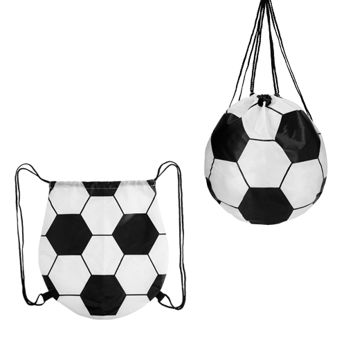 BL-131, Morral de poliéster con diseño de balón de soccer.