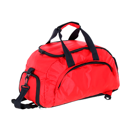 BL-098, Maleta deportiva que se convierte en mochila, con 2 broches de seguridad ajustables y tirantes acolchonados. Incluye zapatera y dos compartimentos exteriores, asas y correa ajustable.