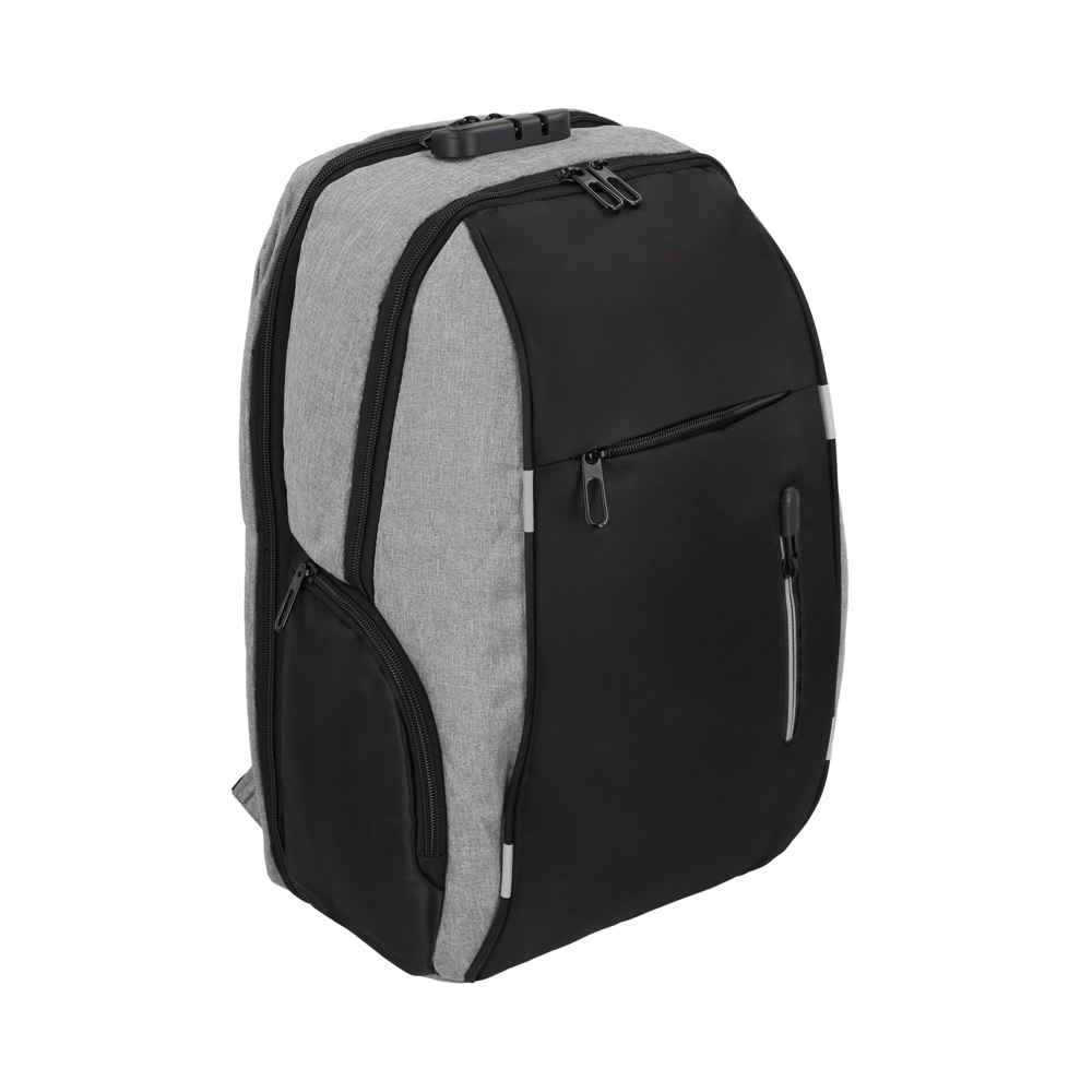 BL-167, Mochila de seguridad con 2 compartimentos, porta laptop de 18