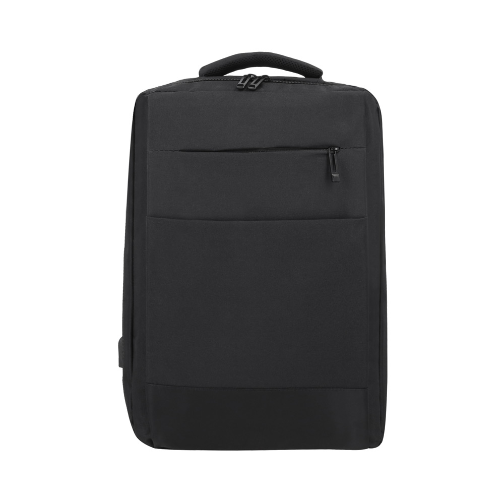 BL-187, Mochila con abertura 360, 1 compartimento principal con resortes, bolsa frontal, organizador interno y porta llaves. Incluye bolsa de seguridad con porta laptop de 16