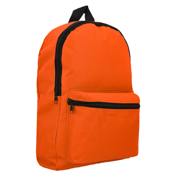 BL-041, Mochila tipo back pack con bolsa principal, bolsa frontal de cierre, asa superior y correas ajustables