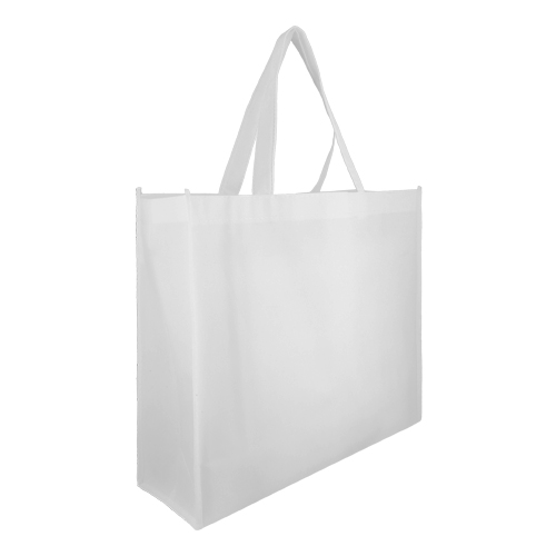 BL-068, Bolsa ecológica laminada y cosida de non woven con fuelle de 13 cm y asa de 22 cm.