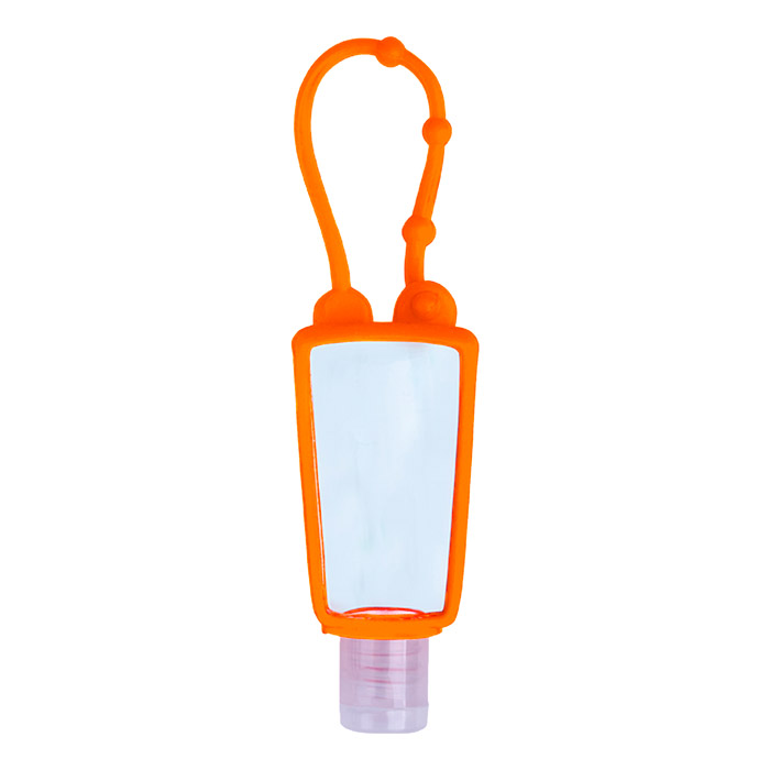 CP-05, Gel anti bacterial en botella con funda de silicon con Cap. De 30 ml