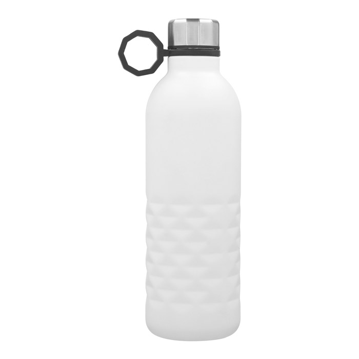 T-86, Termo de doble pared de acero inoxidable con asa de silicón en la tapa. Capacidad de 500 ml