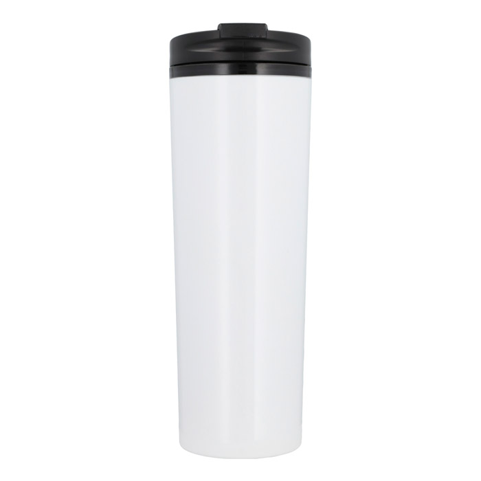 T-70, Termo de plastico con doble pared, tapa enroscable y valvula de seguridad. Cap. 500 ml