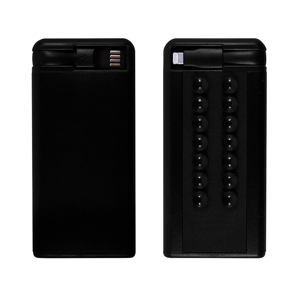 40638, Power bank con capacidad de 4000 mAh y ventosas sujetadoras para celular o Tablet. Compatible para iOS y Android.